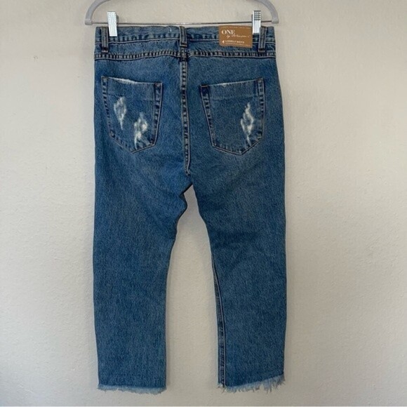 one teaspoon lonely boys distressed drop crotch low waist tapered leg jeans - Picture 3 of 9